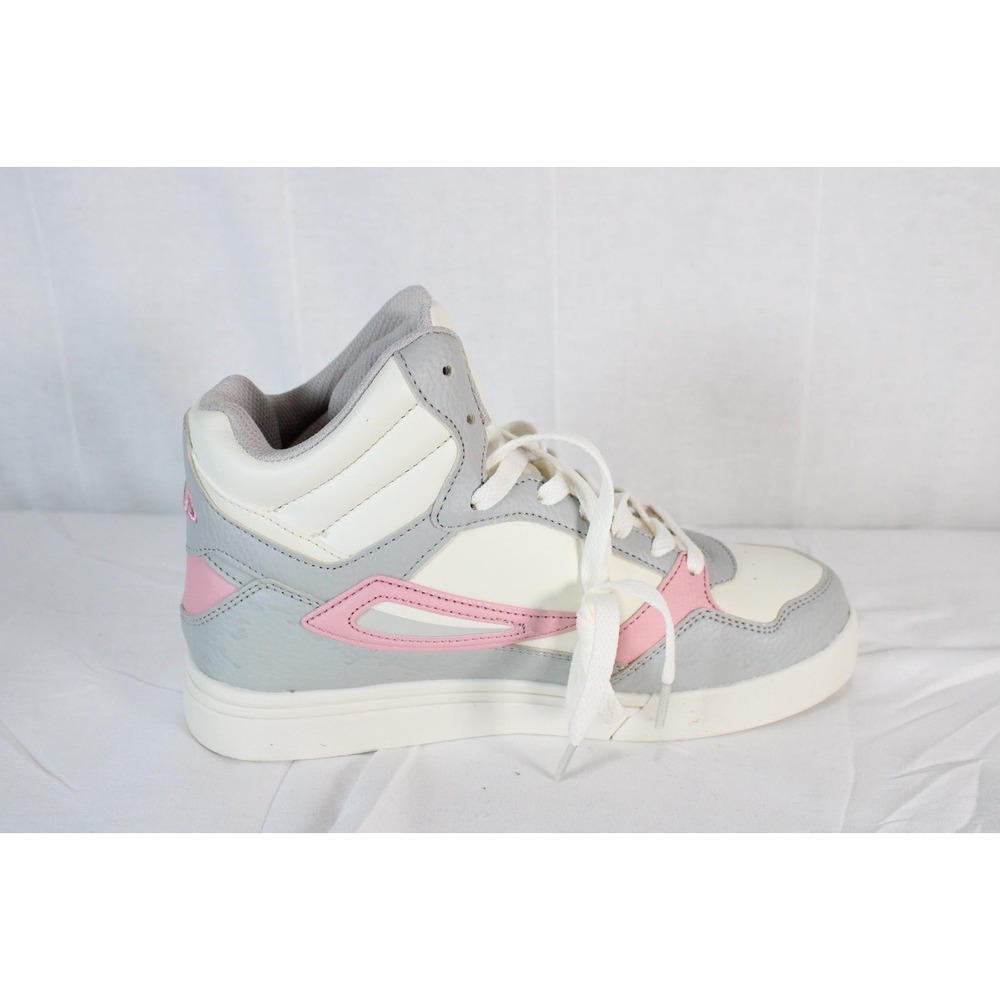 FILA High Top Sneakers Womens Gray Pink White Colorblock Lace Up Athletic Shoes - Picture 4 of 13